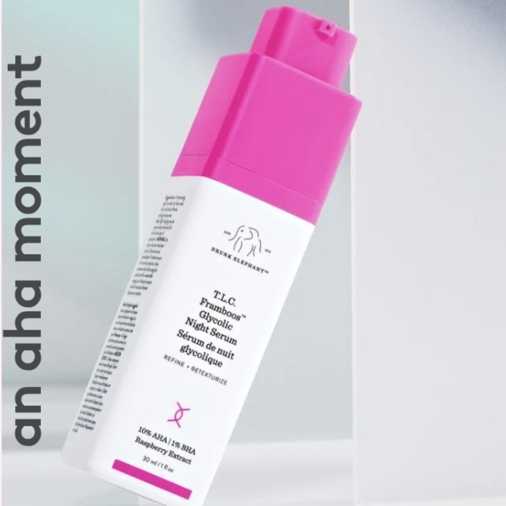 Drunk Elephant T.L.C. Framboos Glycolic Night Serum - NIB